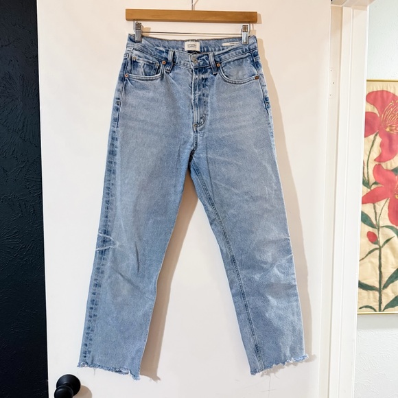 Citizens of Humanity Daphne Crop High Rise Stovepipe Jean Blue Size 26 - Picture 4 of 11